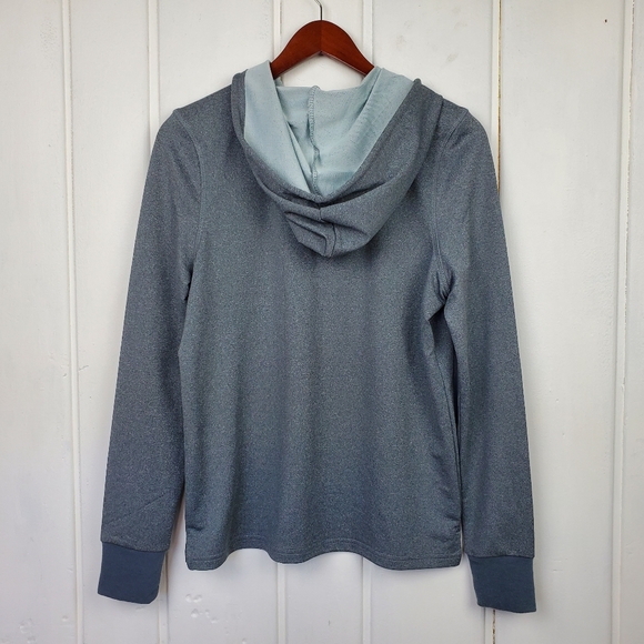 Bebe Sport Get Fit Gray Draw String Hoodie 3D Puffy Lettering Women's Small - Picture 7 of 11